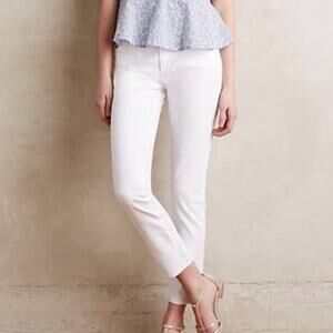 AG Adriano Goldschmied The Stevie Ankle Slim Straight Ankle Size 26R EUC White